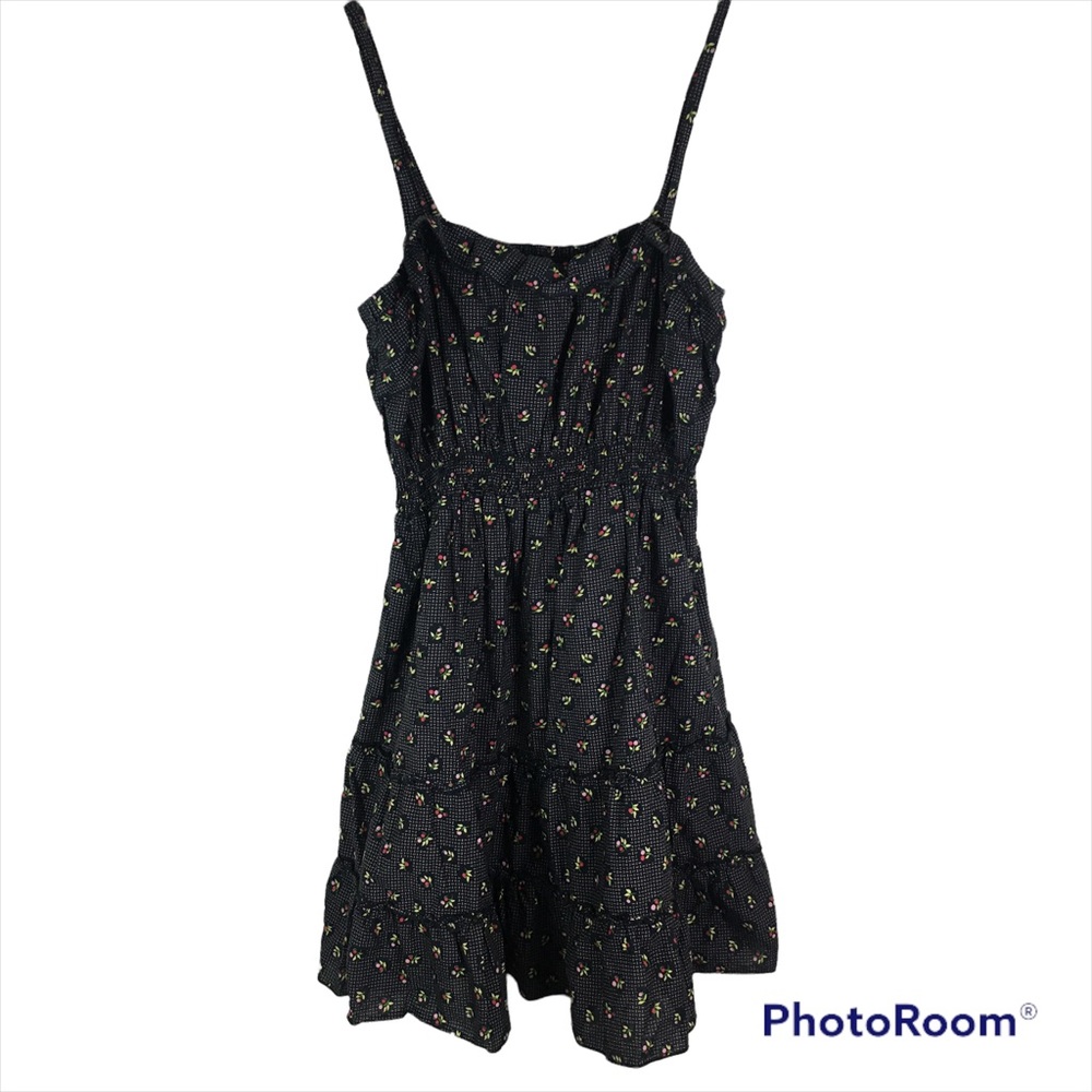Pure Energy floral geometric smocked convertible midi dress